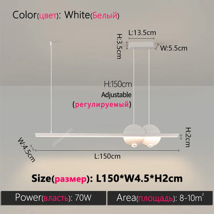 Minimalist LED Dining Room Pendant Light