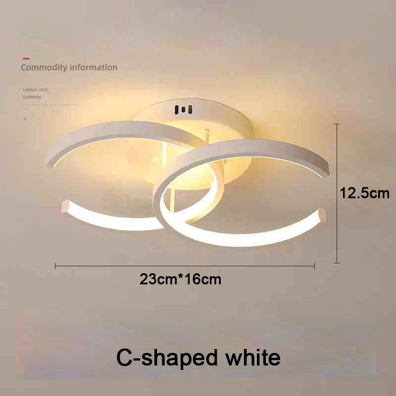 Creative Double Ring LED Ceiling Lamp