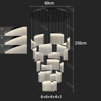 modern home staircase chandelier,