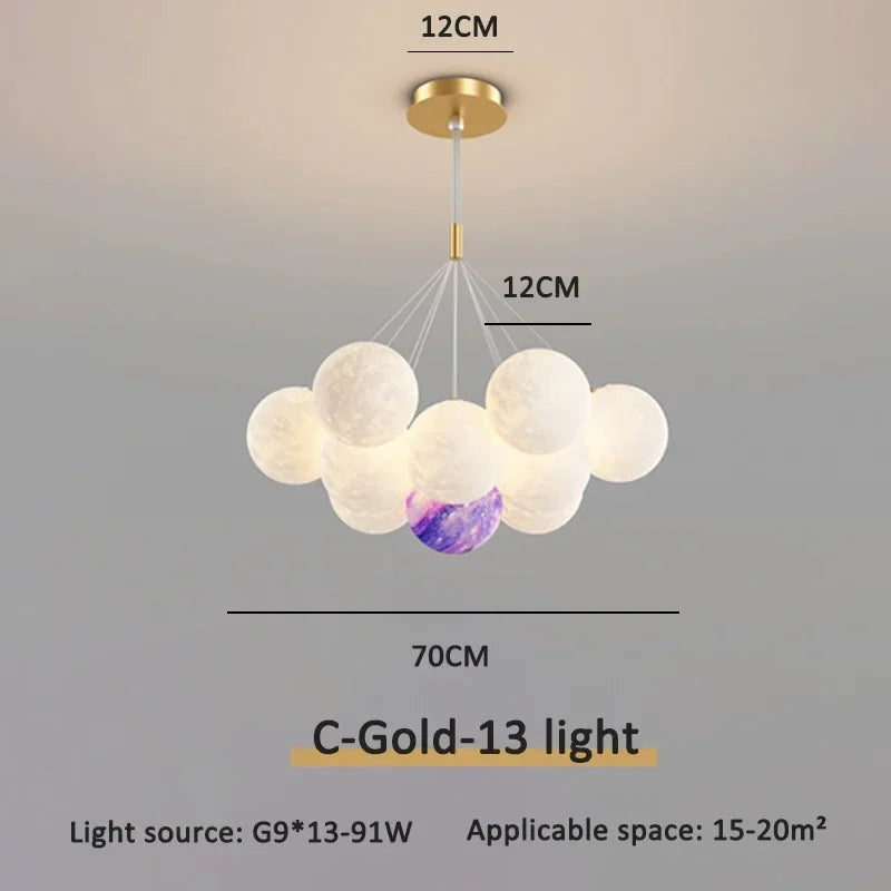 Cream Ball LED Pendant Light