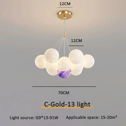 Cream Ball LED Pendant Light
