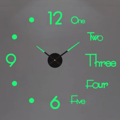 3D DIY Luminous Wall Clock