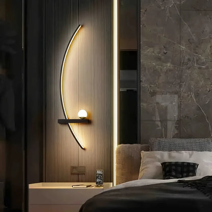 2-Pack Adjustable LED Wall Sconces – Modern Arched Bedside Lamps