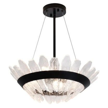 Modern Black Sphere Chandelier for Dining Room,