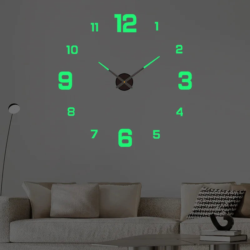 3D DIY Luminous Wall Clock