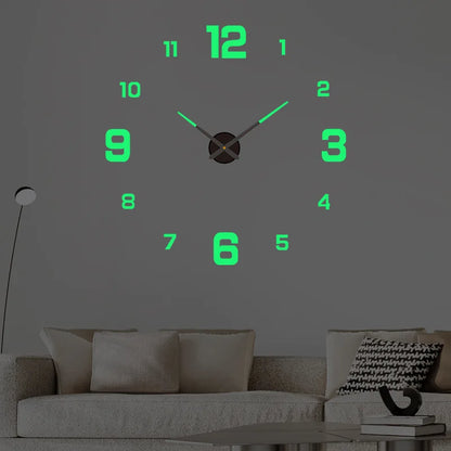 3D DIY Luminous Wall Clock