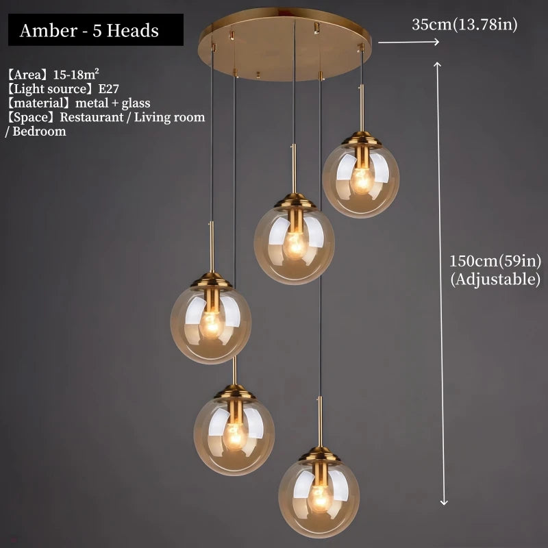 Luxury Glass Pendant Light for Home