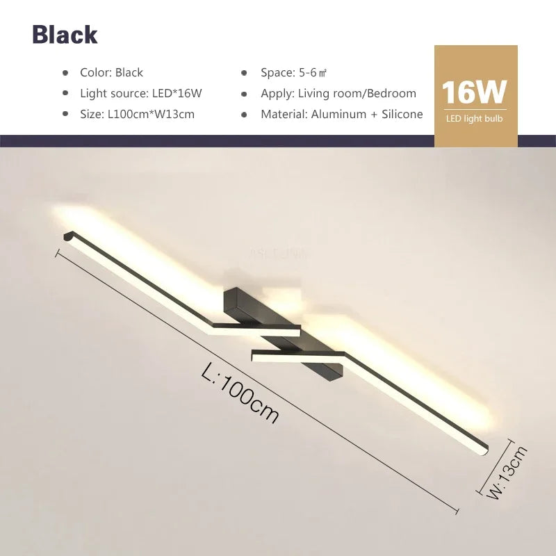 Modern LED Line Ceiling Lamp modern