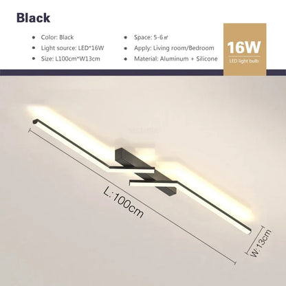 Modern LED Line Ceiling Lamp modern