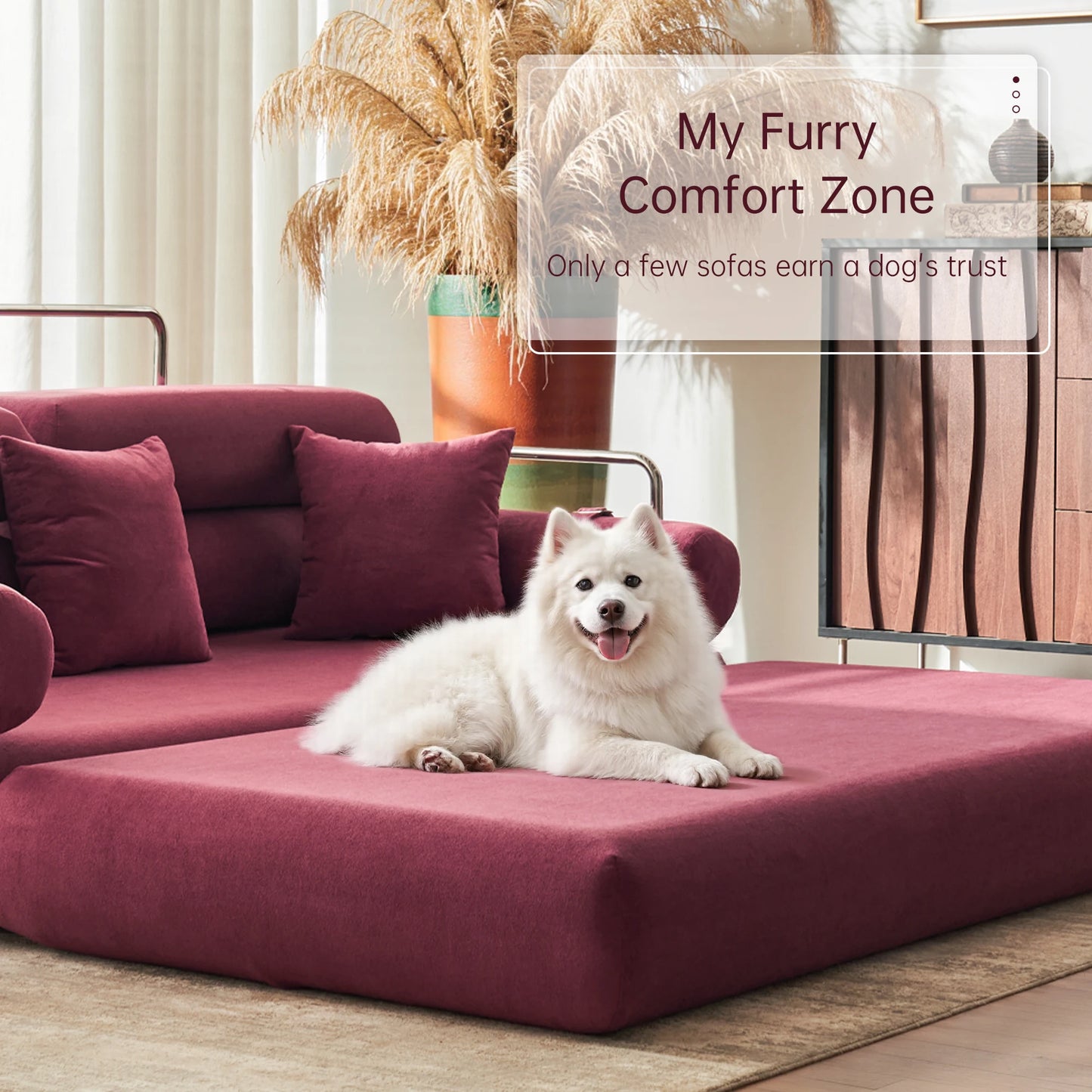 Folding Sleeper Sofa with Arm Support