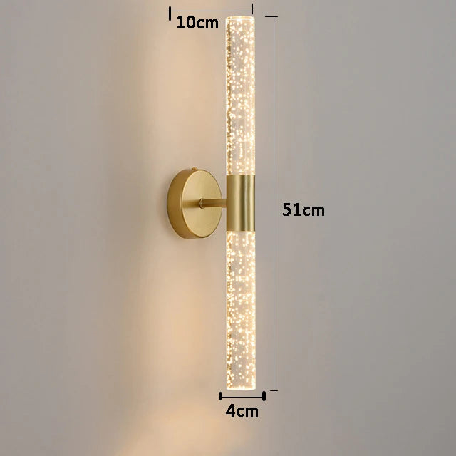 Nordic Crystal Bubble Wall Sconce