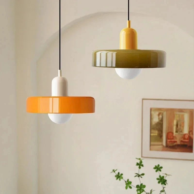 Modern Bauhaus Glass Pendant Light