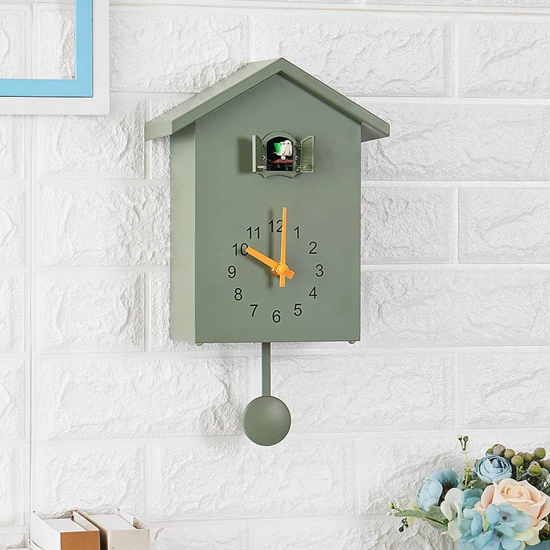 Bird Quartz Hanging Wall Clock