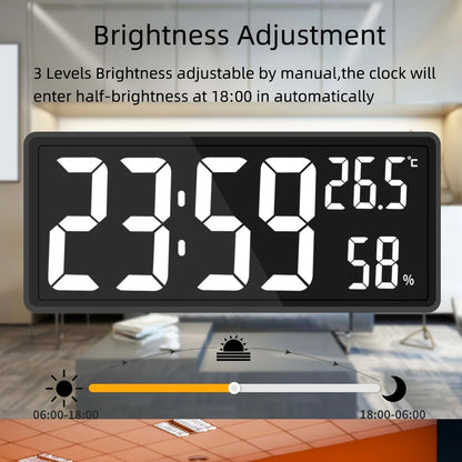 Super Large LED Digital Wall Clock