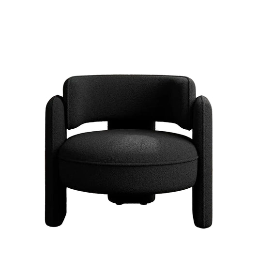 Boucle Barrel Accent Chair