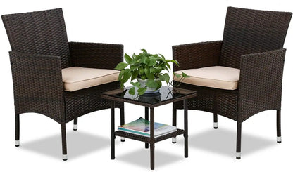 5-Piece Outdoor Wicker Sectional Set