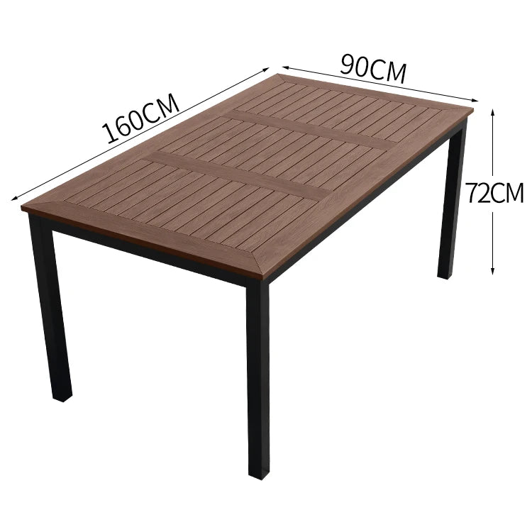 Outdoor Patio Dining Table & Chairs Set
