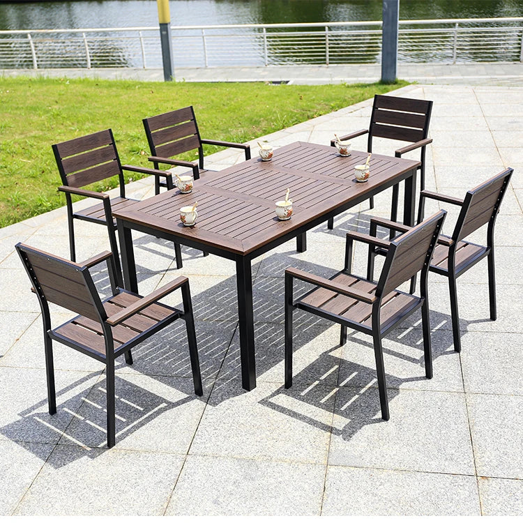 Outdoor Patio Dining Table & Chairs Set