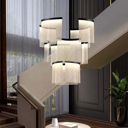 modern home staircase chandelier,