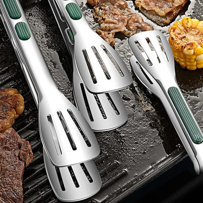 Food Tongs BBQ Meat Salad Bread Clip Barbecue Grill