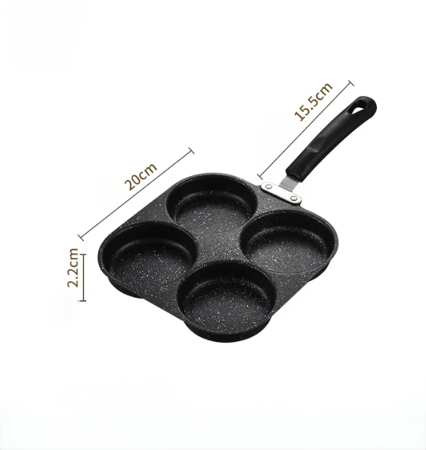 4-Hole Nonstick Omelette Frying Pan
