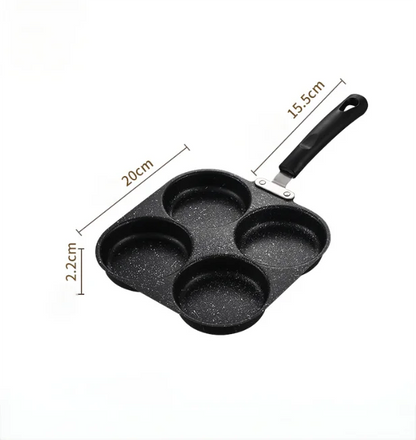 4-Hole Nonstick Omelette Frying Pan