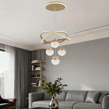 Modern Nordic LED Chandelier – 3 Color Lighting