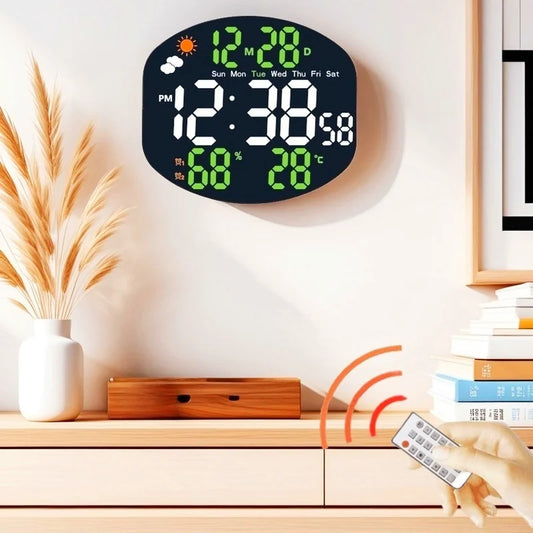 Digital Wall Clock with Weather Display