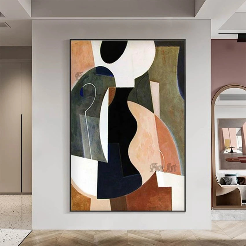 Hand-Painted Abstract Oil Canvas Art