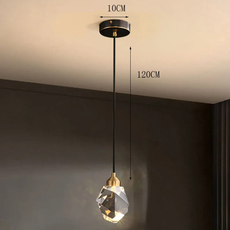 Modern Crystal Staircase LED Chandelier