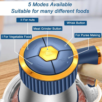5L Electric Meat Grinder & Food Processor