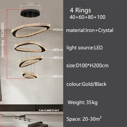 Modern Luxury Pendant Chandelier for Living Room
