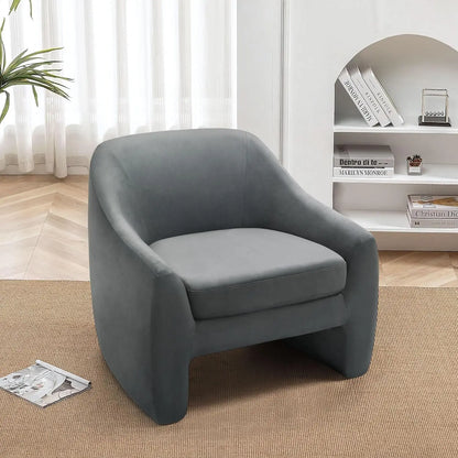 Small Swivel Barrel Accent Chair – No Assembly