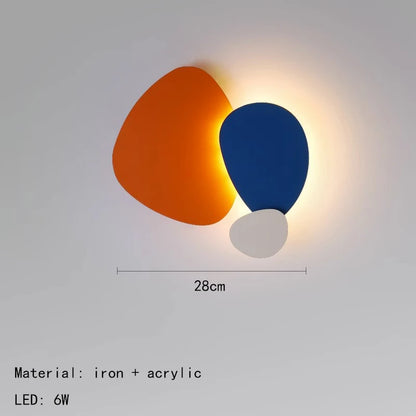 Creative Macaron LED Wall Lamp – Modern Decor Light