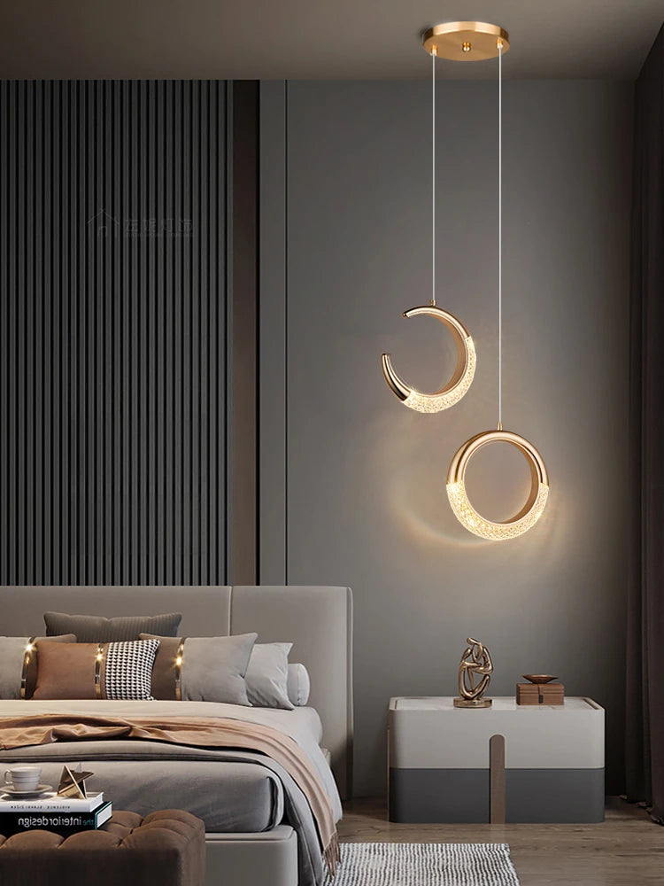 Light Luxury Bedroom Bedside Small Pendant