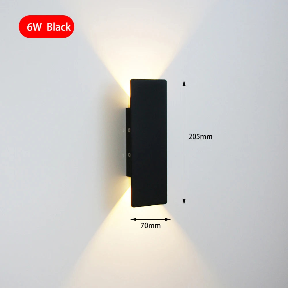 Modern 6W LED Wall Lamp – Minimalist Indoor Aluminum Sconce