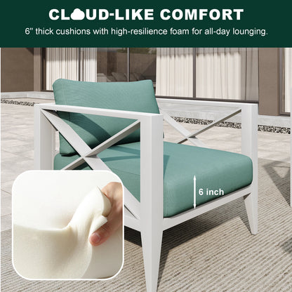 Outdoor Aluminum Sectional Set
