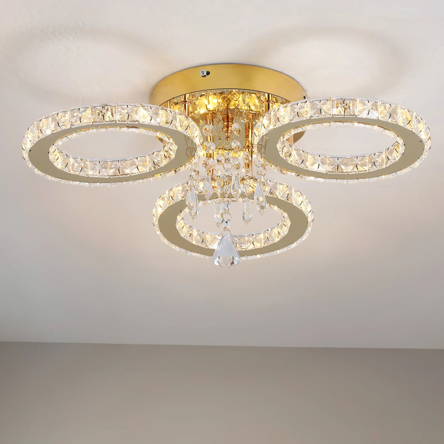 Modern Crystal Ceiling Chandelier Pendant Light