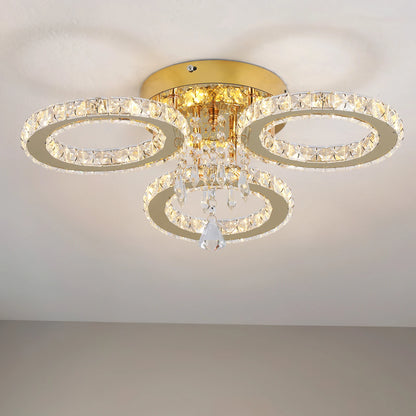 Modern Crystal Ceiling Chandelier Pendant Light