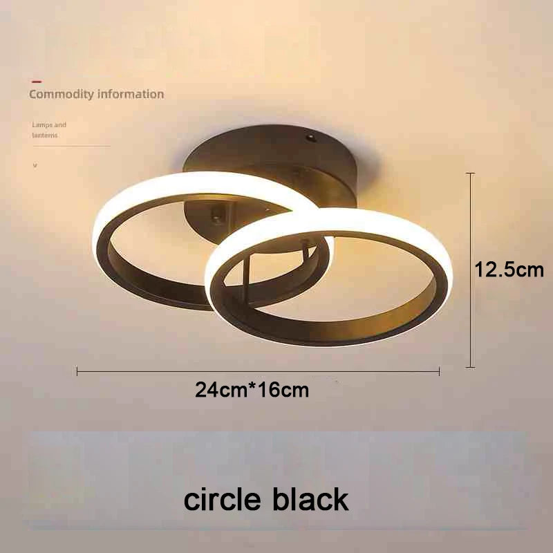 Creative Double Ring LED Ceiling Lamp