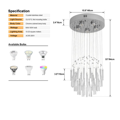 Luxury Crystal LED Pendant Light