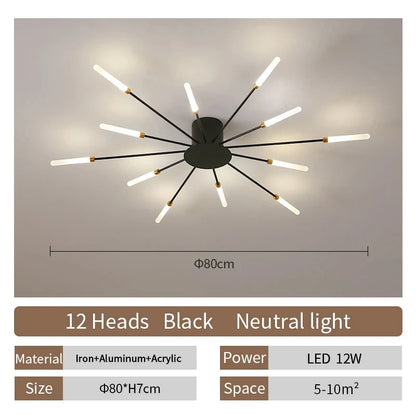 Modern Fireworks LED Ceiling Light