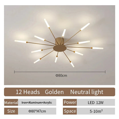 Modern Fireworks LED Ceiling Light
