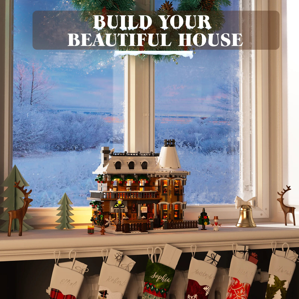 Wonderful Life House Castle Apartment Building Block Set for Adults