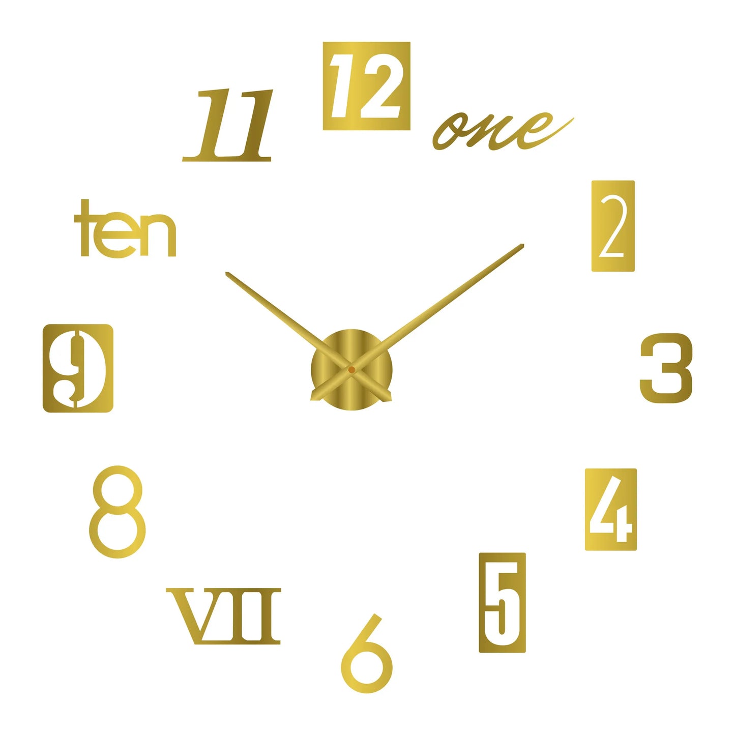 3D DIY Luminous Wall Clock