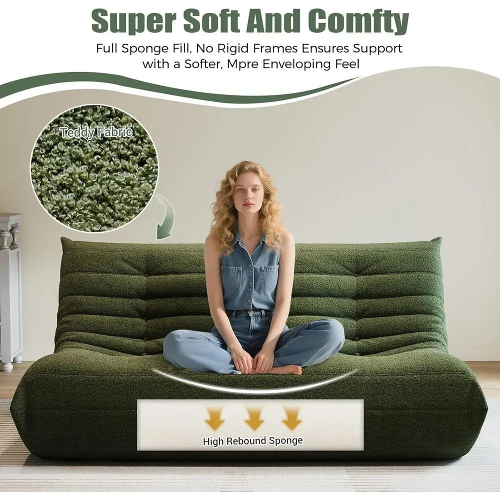 Oversized Memory Foam Bean Bag Chair – Green