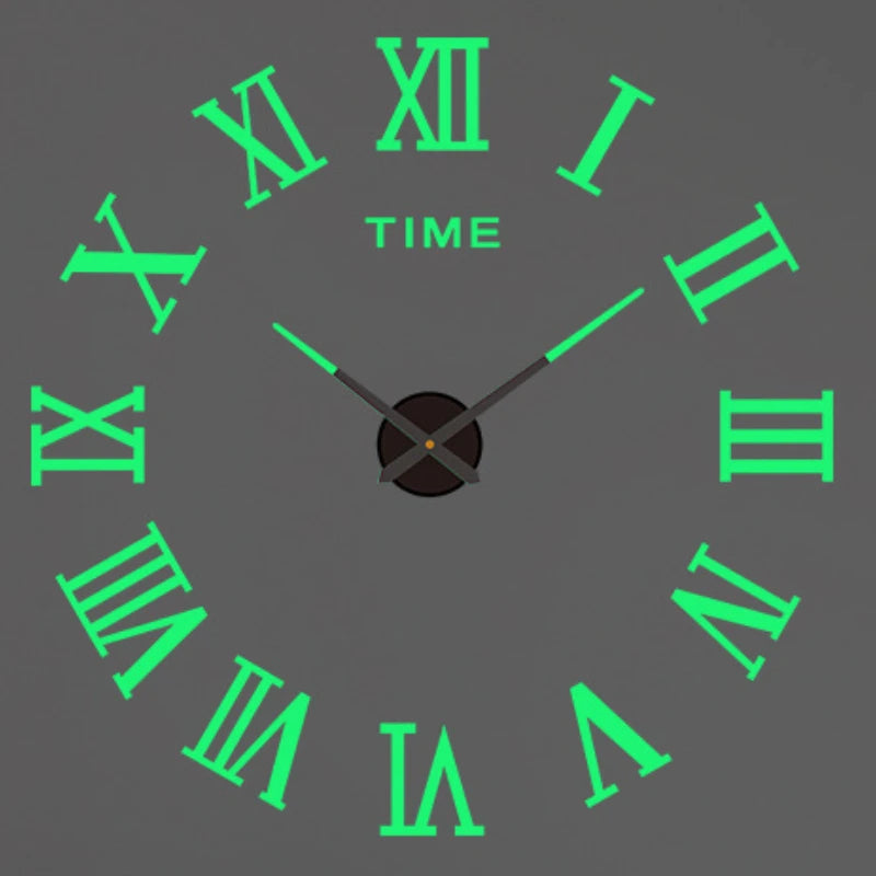 3D DIY Luminous Wall Clock
