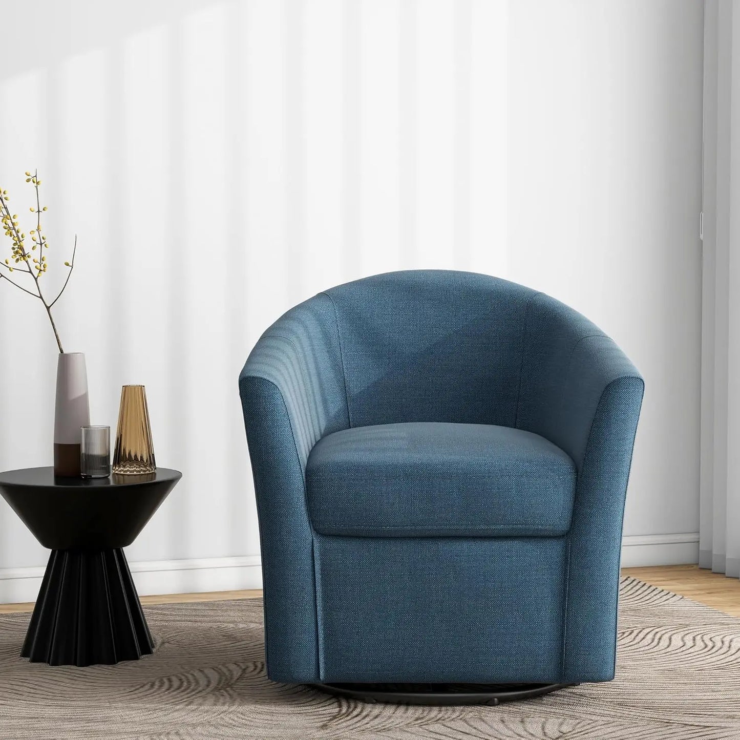 Modern Swivel Barrel Accent Chair Set of 2