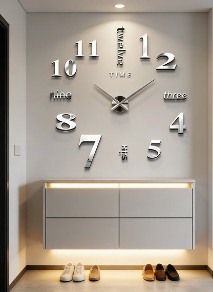 Modern 3D DIY Wall Clock