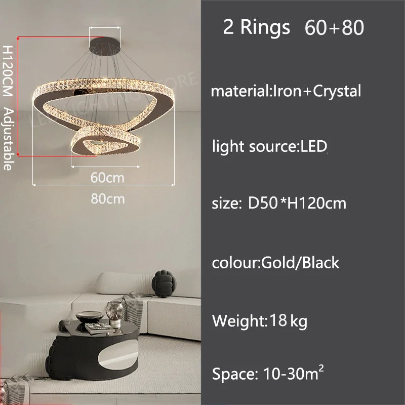 Modern Luxury Pendant Chandelier for Living Room